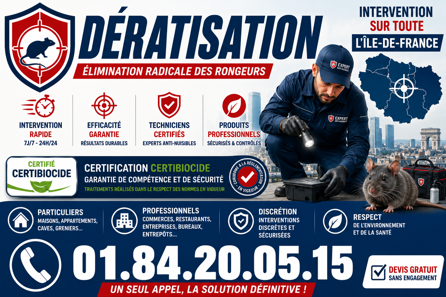 Deratisation Houilles